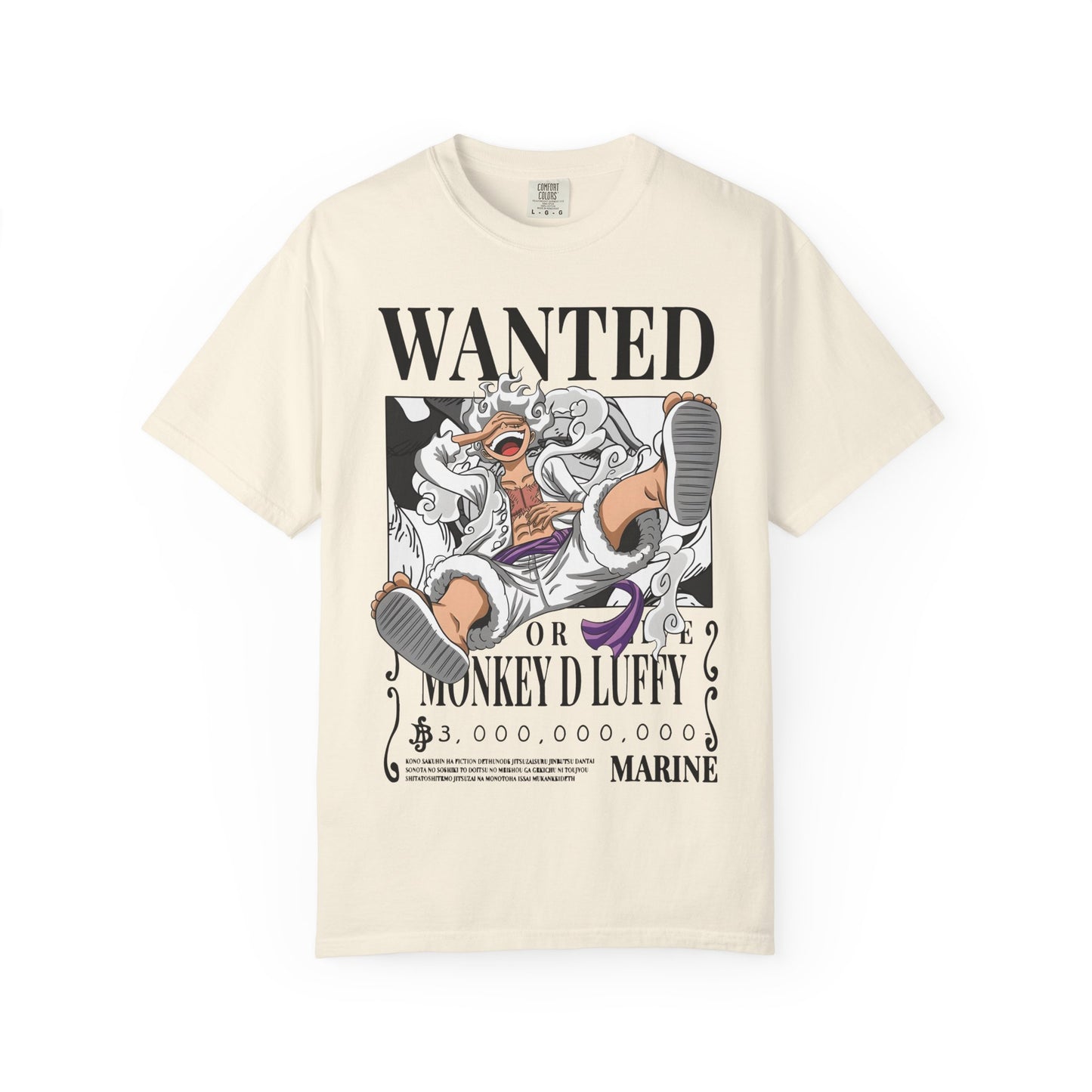 Luffy 5 Gear T-Shirt, Wanted..